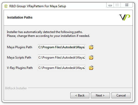  VRayPattern for Maya installer